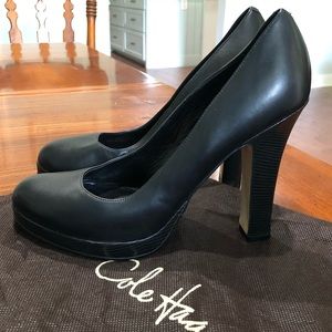 Cole Haan Black Leather Pumps